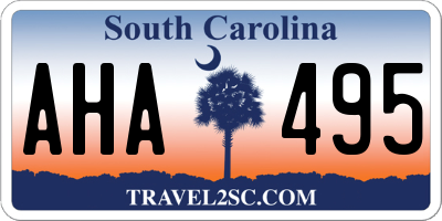 SC license plate AHA495