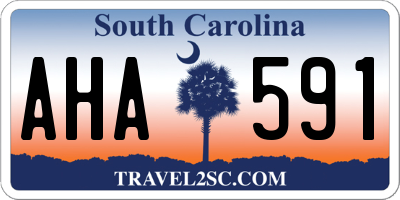 SC license plate AHA591