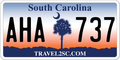 SC license plate AHA737