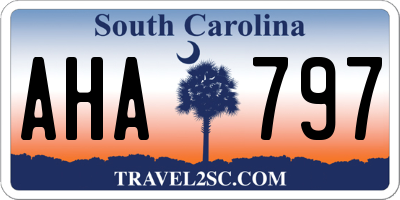 SC license plate AHA797