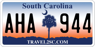 SC license plate AHA944