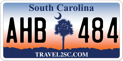 SC license plate AHB484