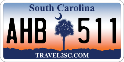 SC license plate AHB511
