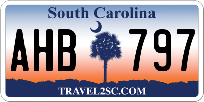 SC license plate AHB797