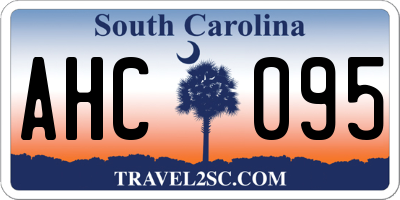 SC license plate AHC095