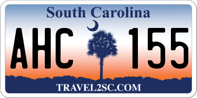 SC license plate AHC155