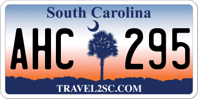 SC license plate AHC295