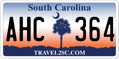 SC license plate AHC364