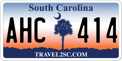 SC license plate AHC414