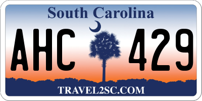 SC license plate AHC429