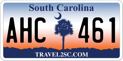 SC license plate AHC461