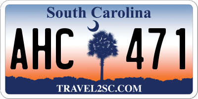 SC license plate AHC471