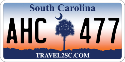 SC license plate AHC477