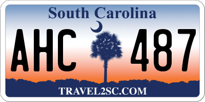 SC license plate AHC487
