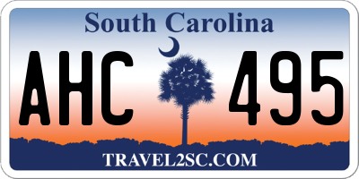 SC license plate AHC495