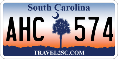SC license plate AHC574