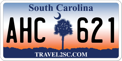SC license plate AHC621