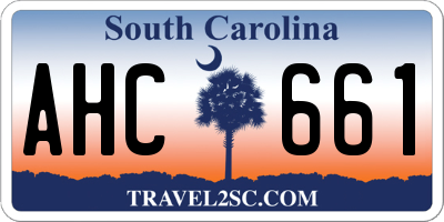 SC license plate AHC661