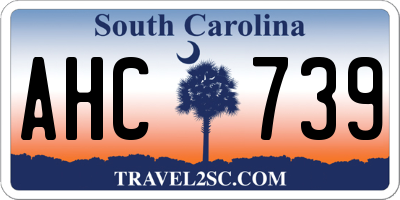 SC license plate AHC739