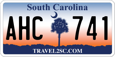 SC license plate AHC741