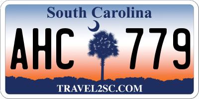 SC license plate AHC779