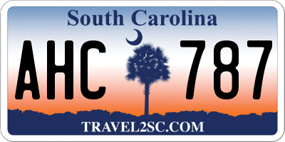 SC license plate AHC787