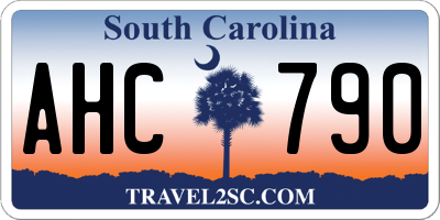SC license plate AHC790
