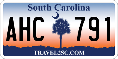 SC license plate AHC791