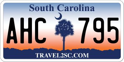 SC license plate AHC795