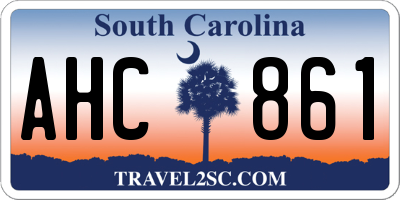 SC license plate AHC861