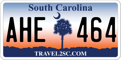 SC license plate AHE464