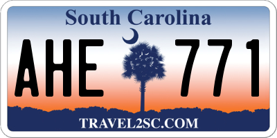 SC license plate AHE771