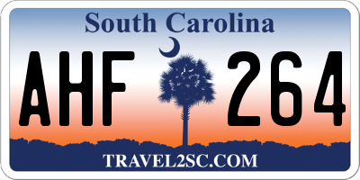 SC license plate AHF264