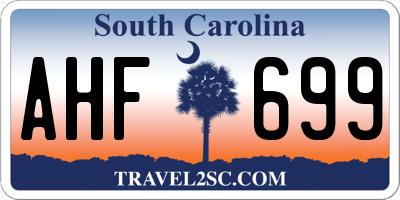 SC license plate AHF699