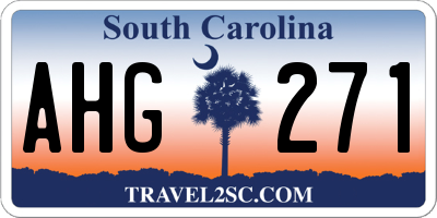 SC license plate AHG271