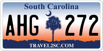 SC license plate AHG272