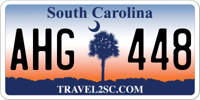 SC license plate AHG448