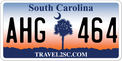 SC license plate AHG464