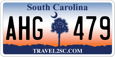 SC license plate AHG479