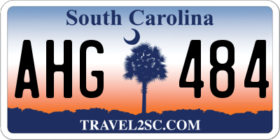 SC license plate AHG484