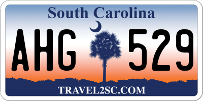 SC license plate AHG529