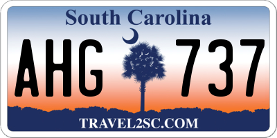 SC license plate AHG737