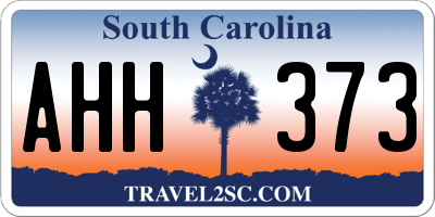 SC license plate AHH373