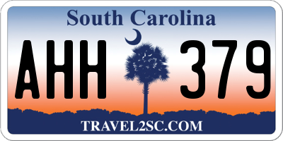 SC license plate AHH379