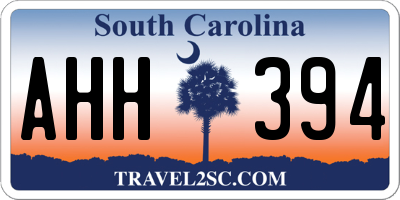 SC license plate AHH394