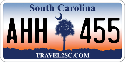 SC license plate AHH455