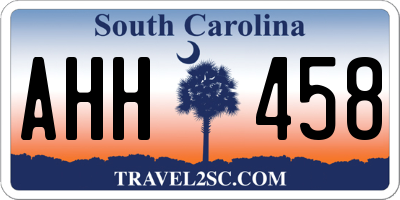 SC license plate AHH458