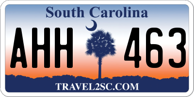 SC license plate AHH463