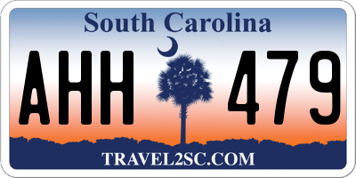 SC license plate AHH479