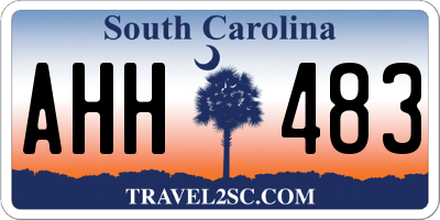 SC license plate AHH483